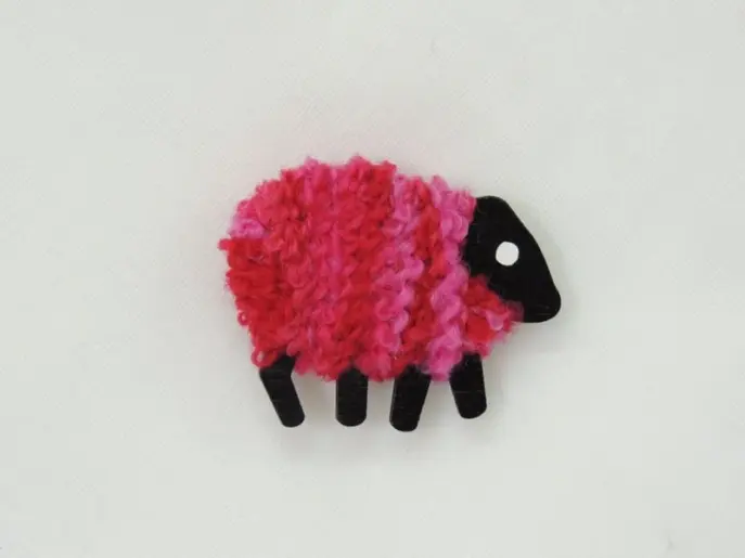 LizzyC Sheep Fridge Magnet