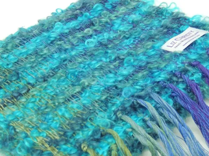 Waterlillies Scarf Cerulean Blue