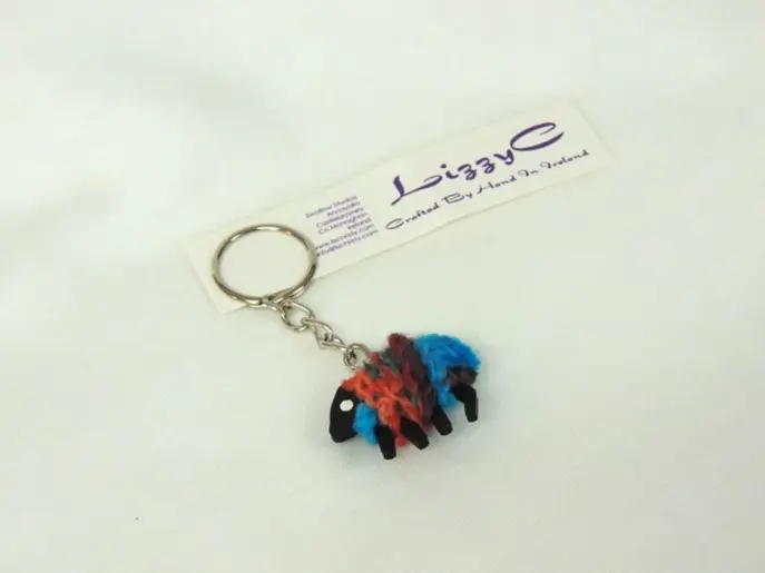 LizzyC Sheep Keyring