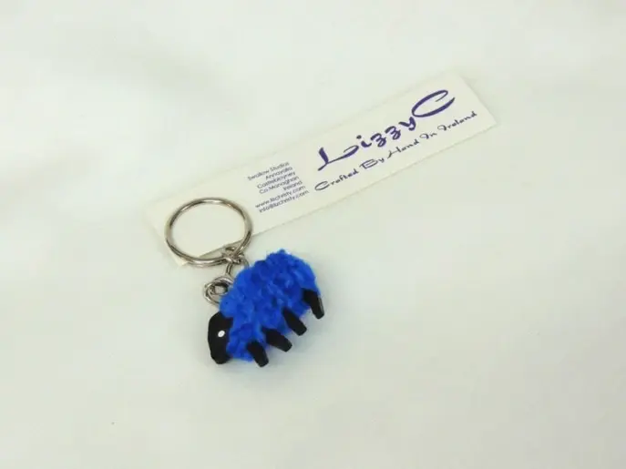 LizzyC Sheep Keyring