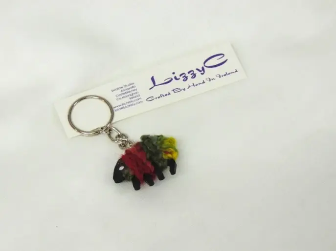 LizzyC Sheep Keyring