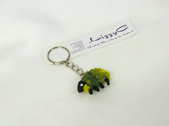 LizzyC Sheep Keyring