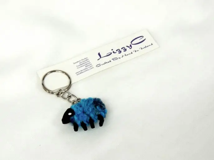 LizzyC Sheep Keyring