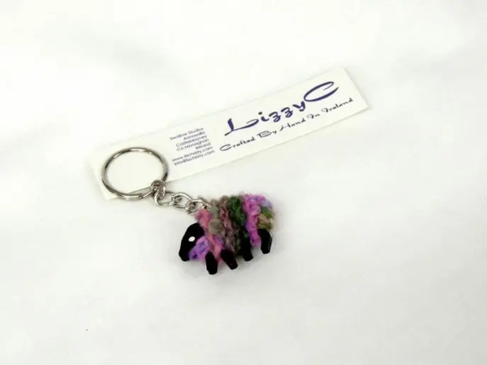 LizzyC Sheep Keyring