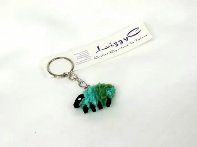 LizzyC Sheep Keyring