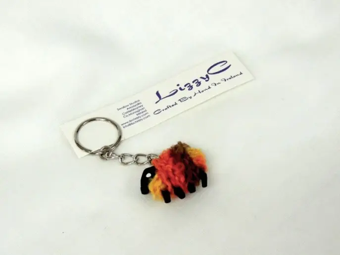 LizzyC Sheep Keyring