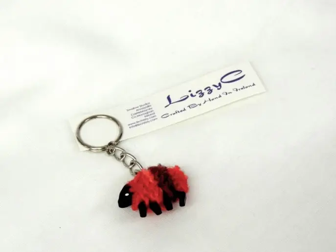 LizzyC Sheep Keyring