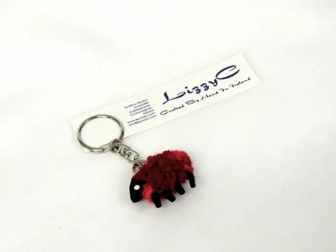 LizzyC Sheep Keyring