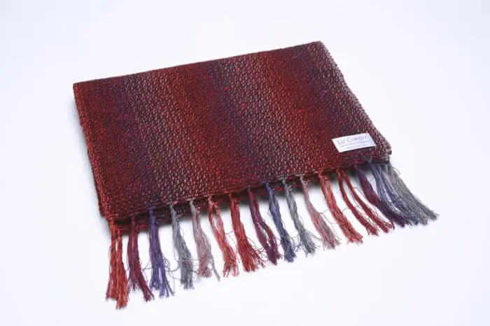 irish-mens-scarf-ploughman-portnoo-red