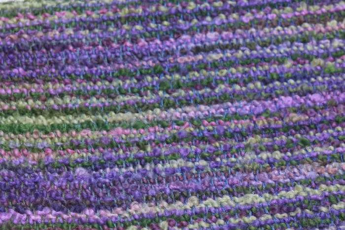 detail-irish-wool-scarf-waterlillies-lavender-dreams