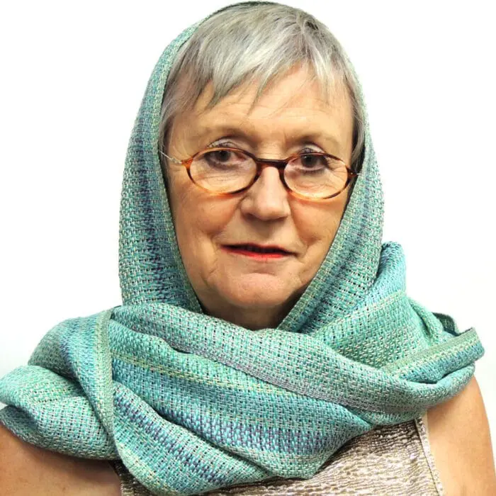 liz-christy-scarf-painter-of-light-kate-beagan-soft-aqua-margaret-headdrape