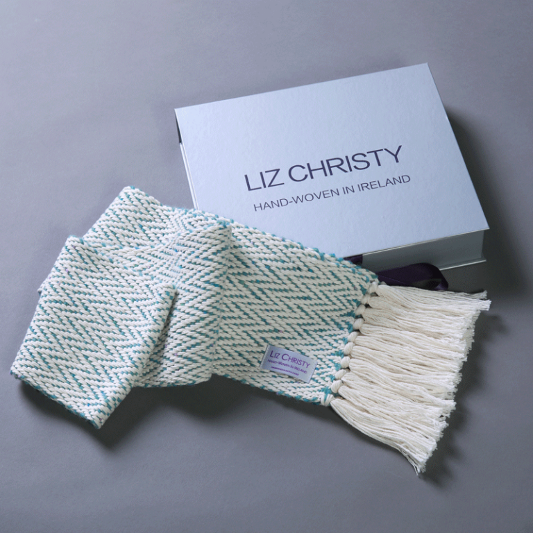 liz-christy-ancient-civilizations-herringbone-scarf-abigale-aqua