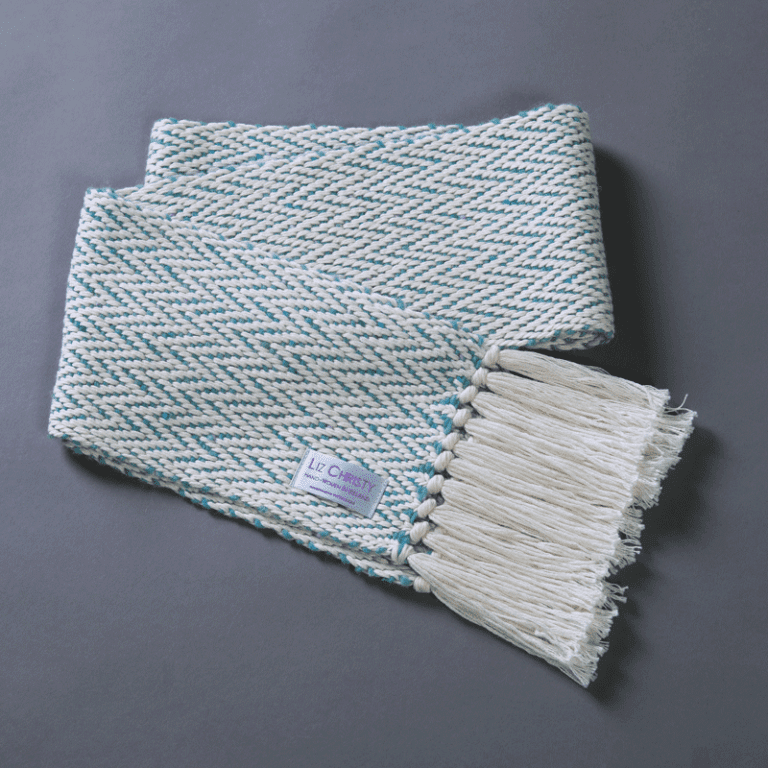 liz-christy-ancient-civilizations-herringbone-scarf-abigale-aqua