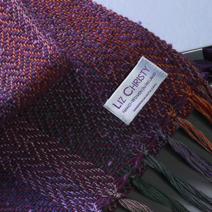 liz-christy-bragan-herringbone-scarf-riona purple