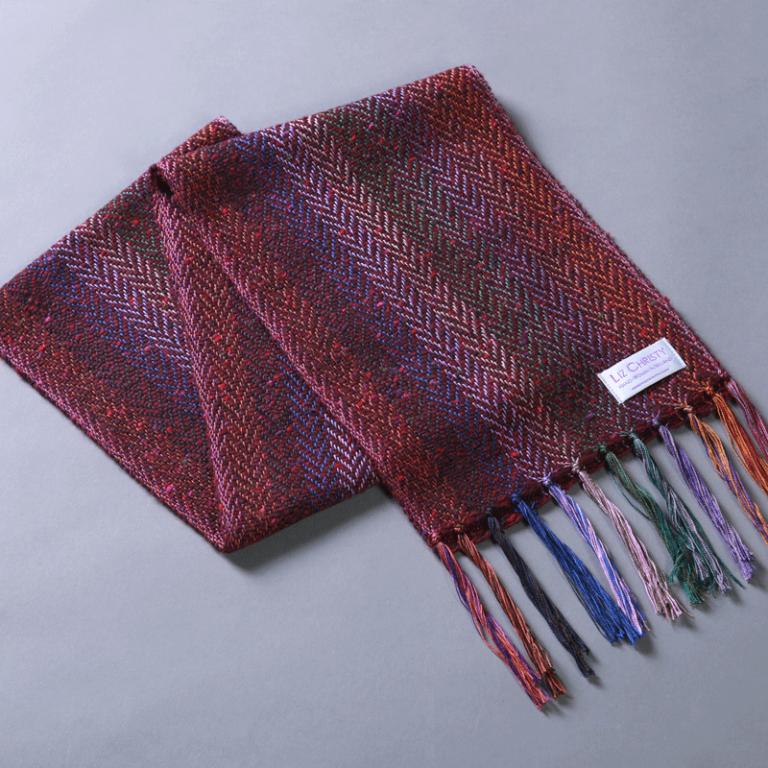 liz-christy-bragan-herringbone-portnoo-red-scarf