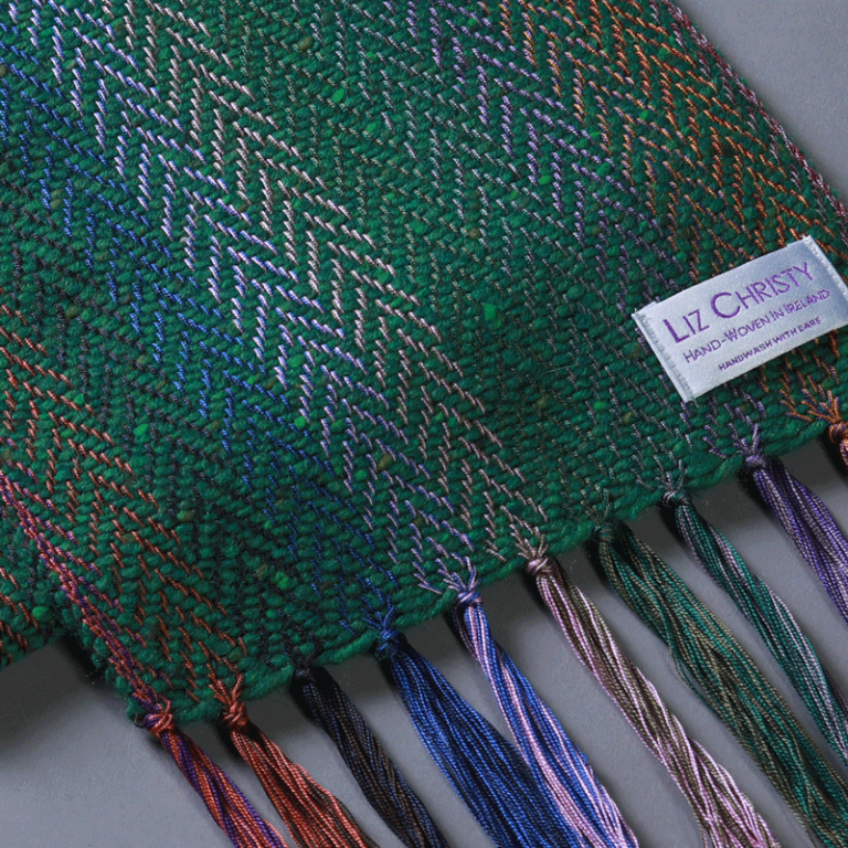 liz-christy-bragan-herringbone-scarf-glenveagh-green-