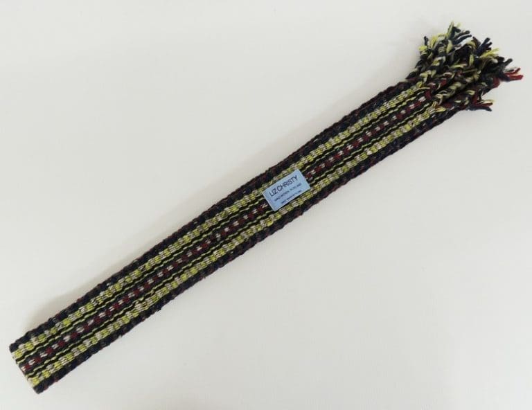 Irish Crios Belt GreyLime HandWoven by Liz Christy