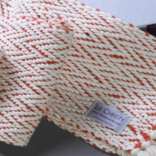 liz-christy-ancient-civilizations-herringbone-scarf-loughlin-orange