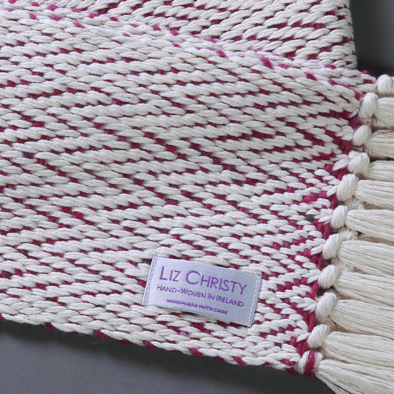 liz-christy-ancient-civilizations-herringbone-scarf-tara-pink